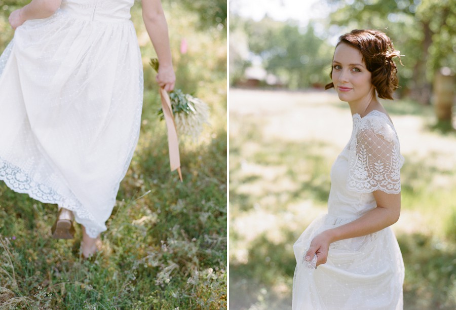 Beautiful bridal portraits outdoors in Texas.