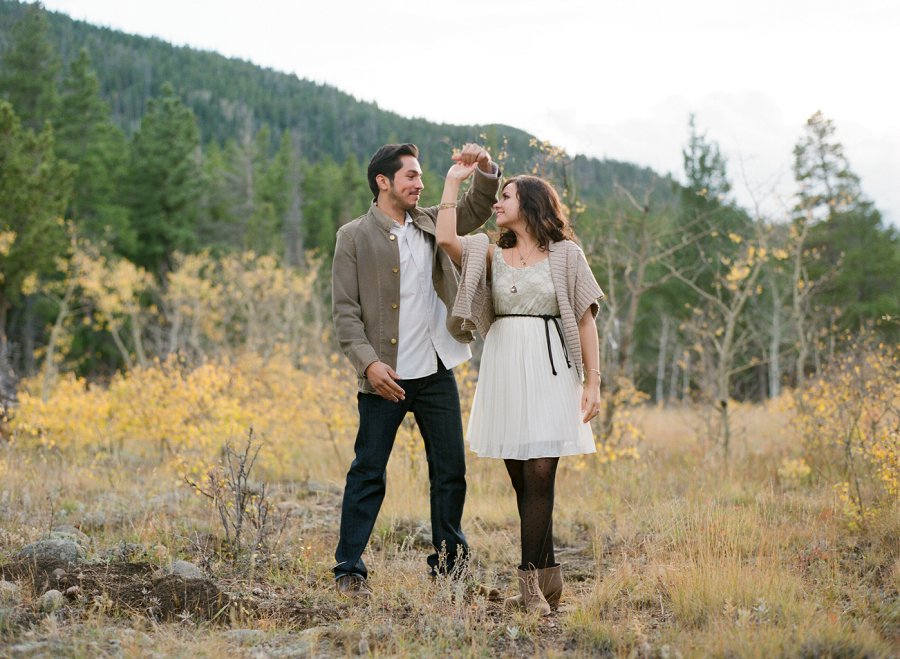 Engagement session at Rocky Mountain National park.