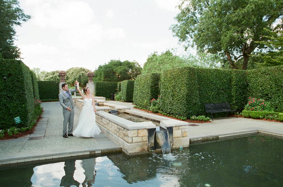 Dallas arboretum wedding in September.
