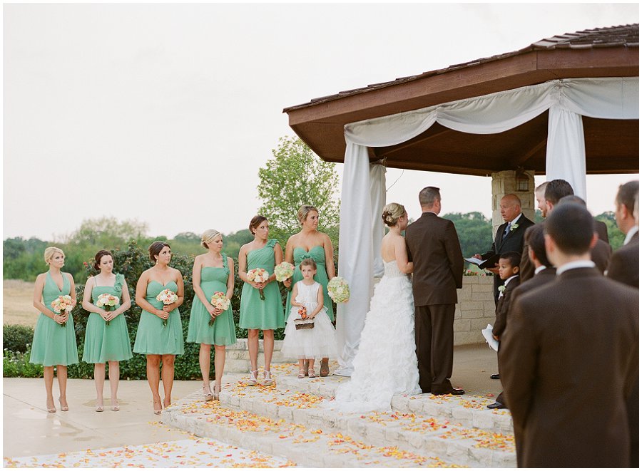Ceremony at Paradise cove captured on Portra 800